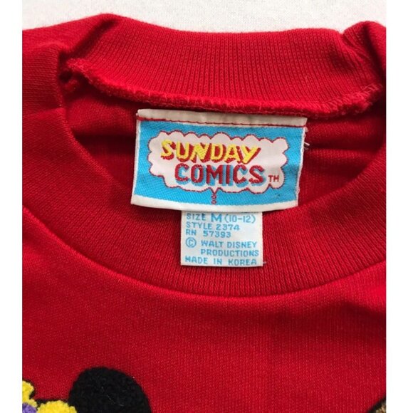 Sunday Comics Disney Designer Collection Youth Size Medium Knit Tee Tshirt - Picture 3 of 7